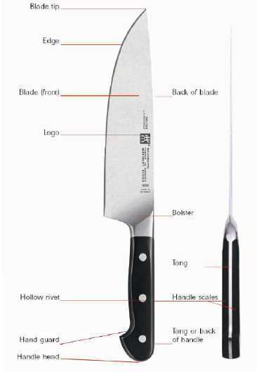 knife parts diagram