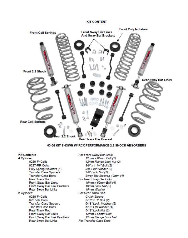 lift kit parts diagram lift kit parts diagram