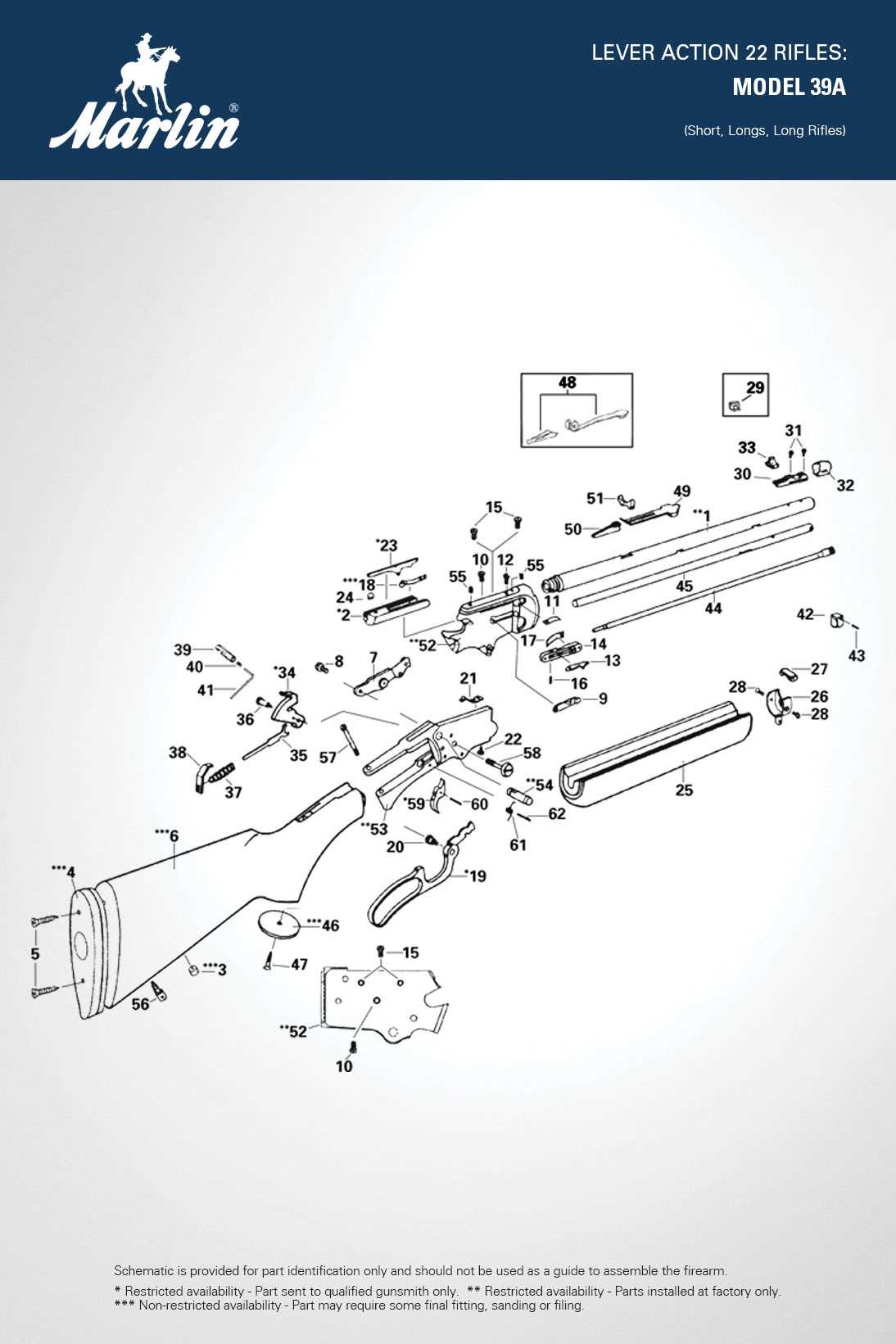 marlin 39a parts diagram