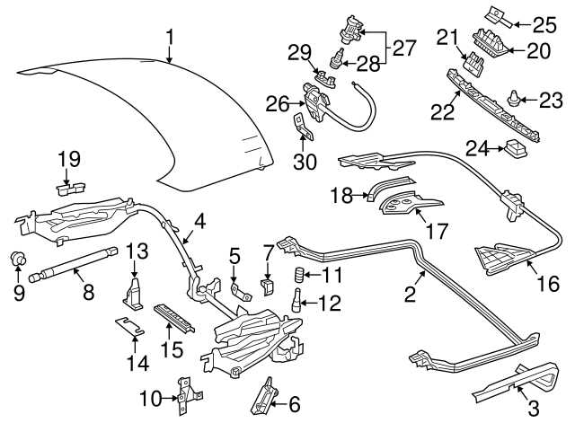 mercedes sl500 parts diagram