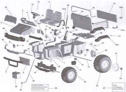 peg perego john deere gator parts diagram