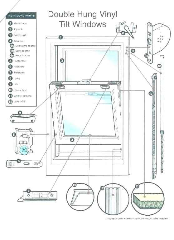 pella window parts diagram