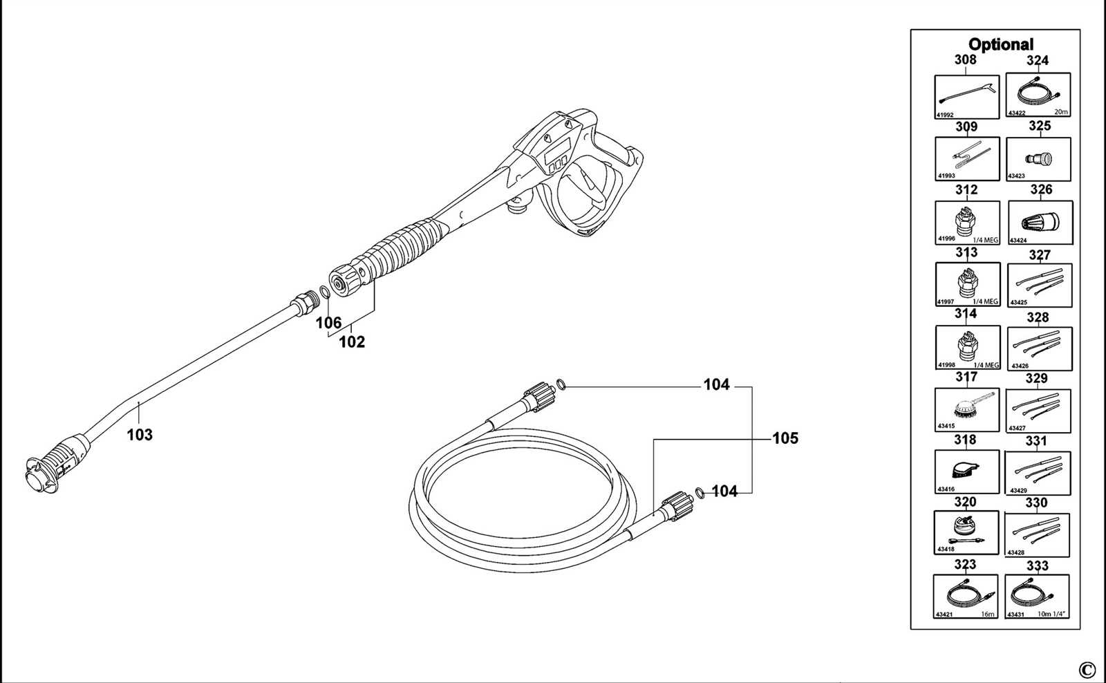 pressure washer gun parts diagram