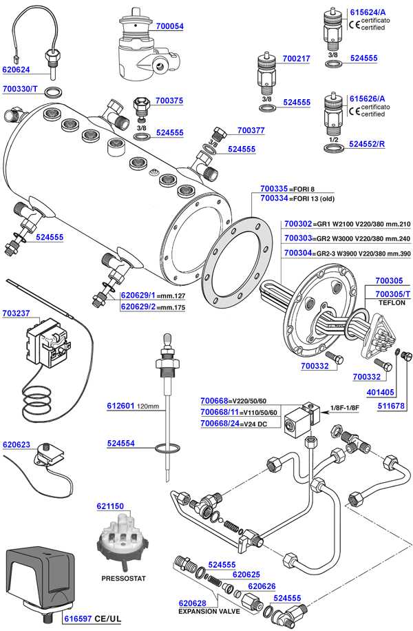 rancilio classe 7 parts diagram