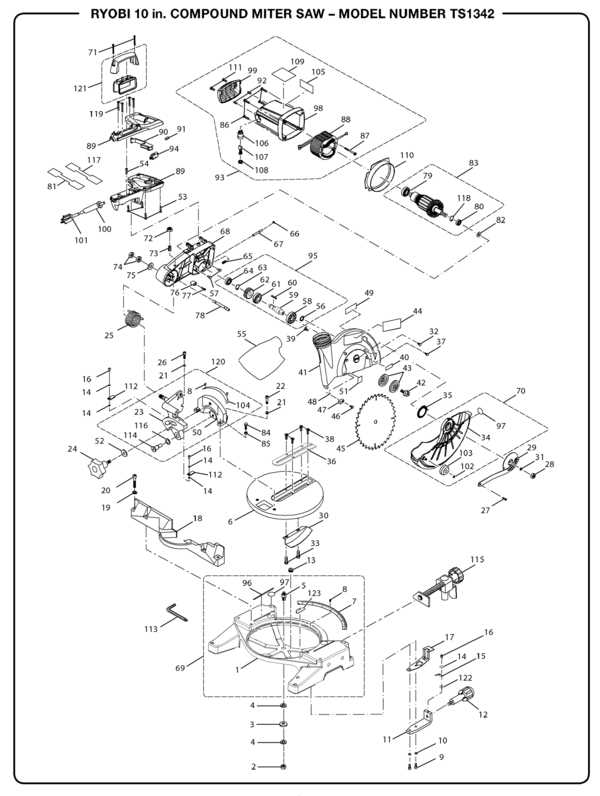 ryobi tss103 parts diagram