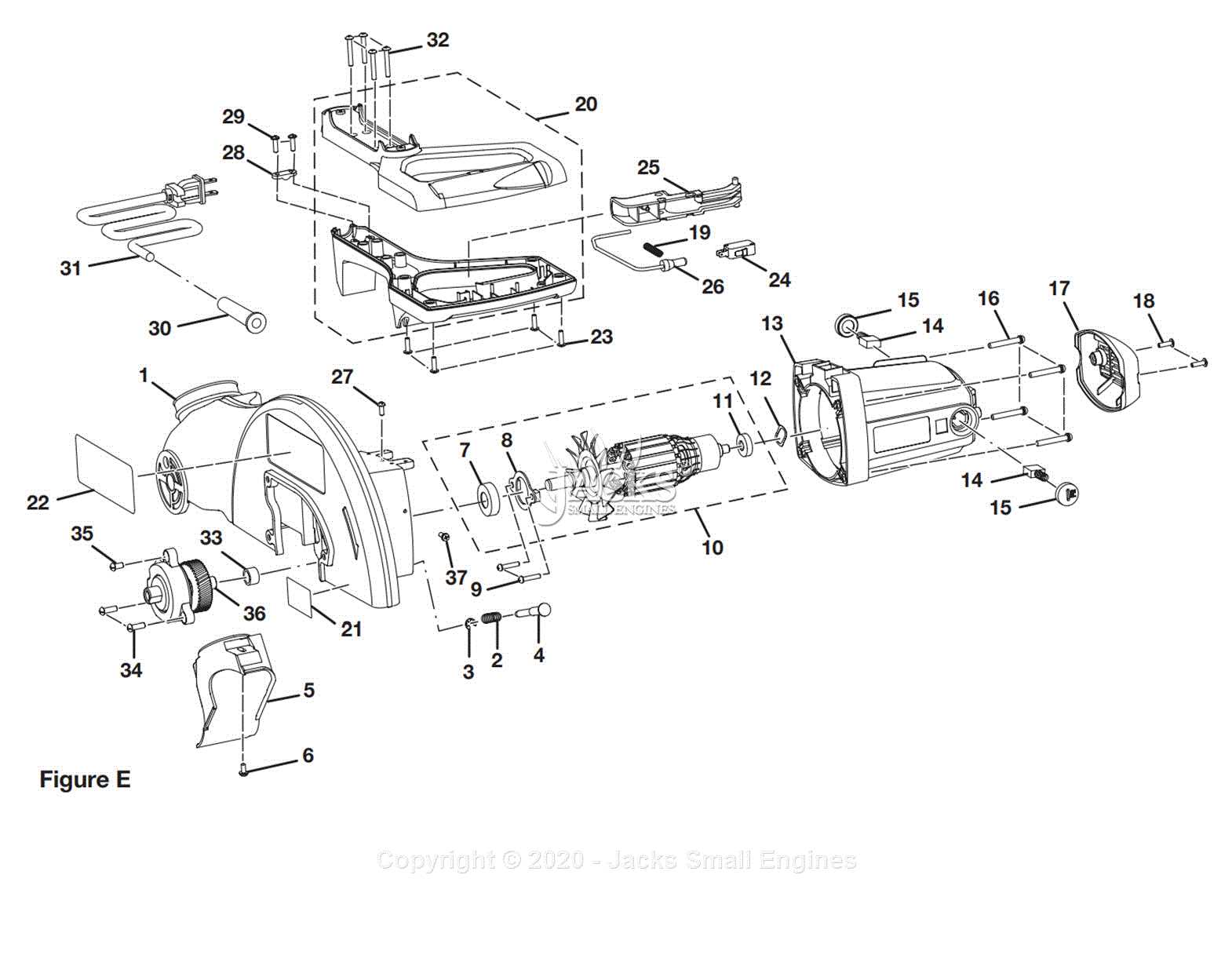 ryobi tss103 parts diagram