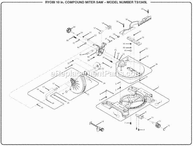ryobi tss103 parts diagram