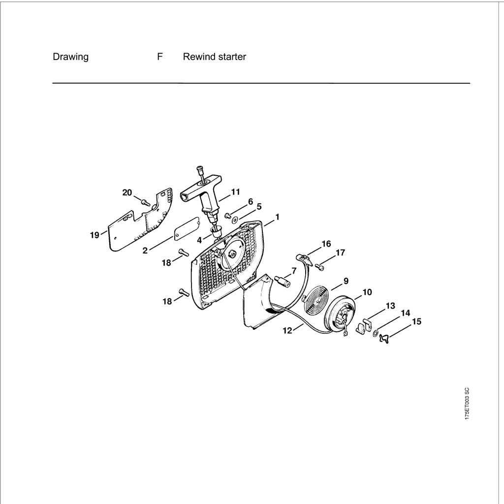 stihl ms180c parts diagram