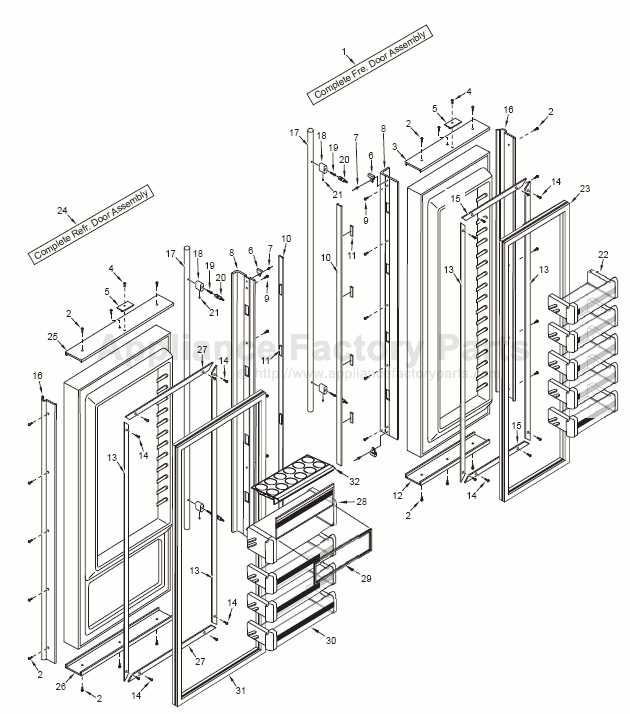 sub zero 650 refrigerator parts diagram