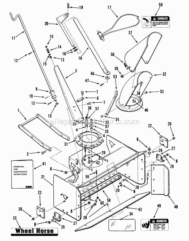 toro wheel horse parts diagram