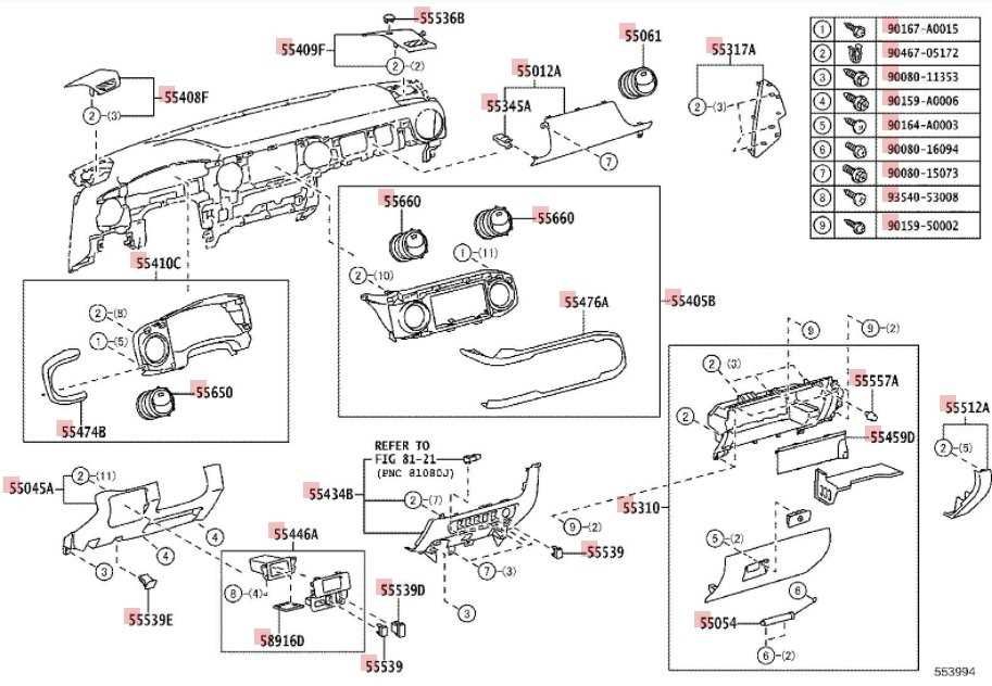 toyota diagram parts