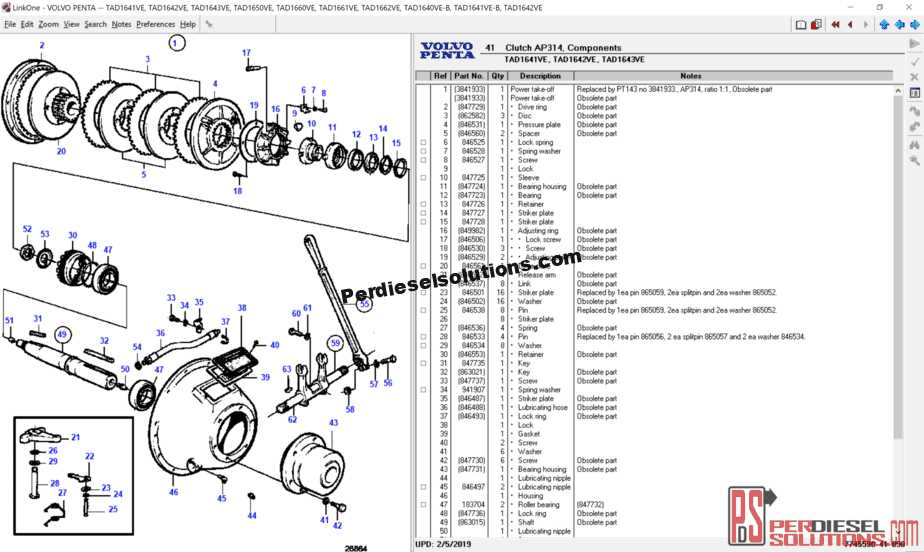 volvo penta parts diagrams