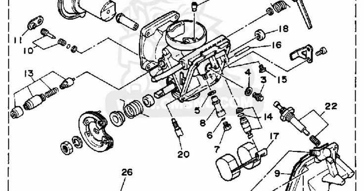 yamaha virago 250 parts diagram