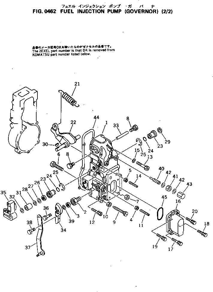 zexel injection pump parts diagram