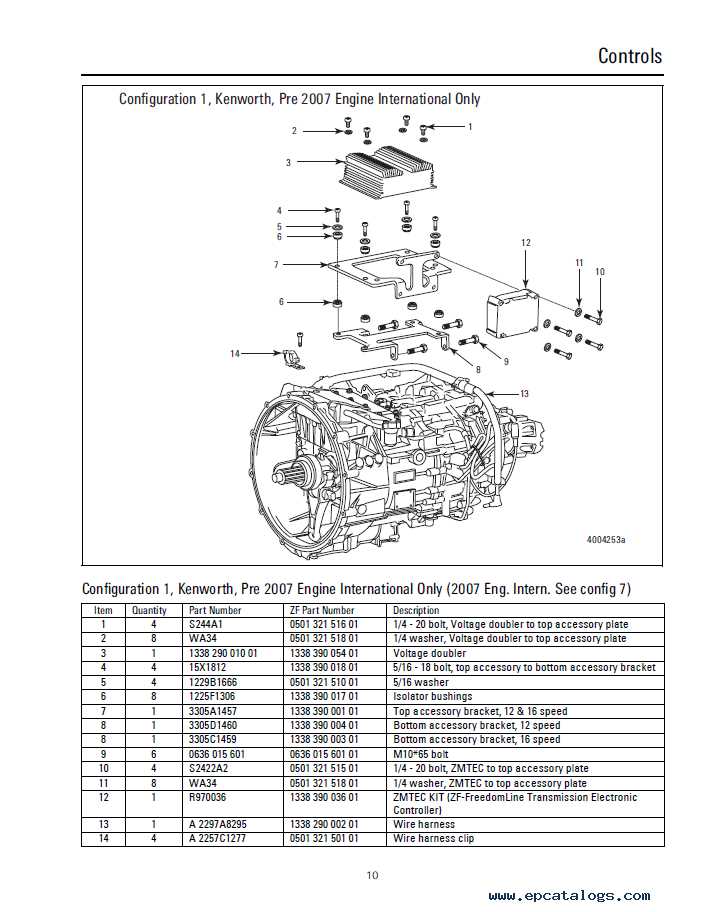 zf 220 transmission parts diagram