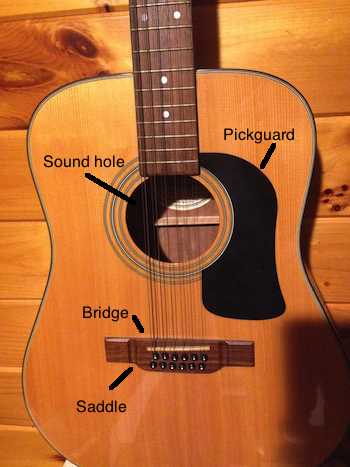 acoustic guitar parts diagram