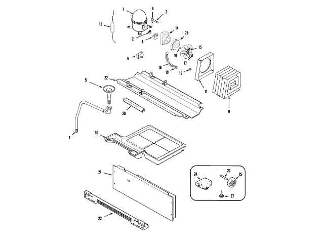 admiral refrigerator parts diagram