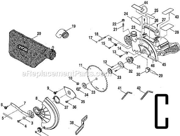 ryobi tss103 parts diagram