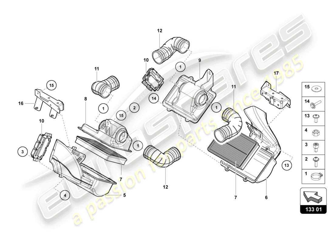 air filter parts diagram