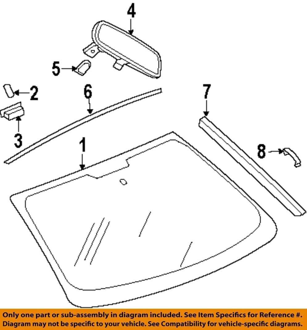 windshield parts diagram