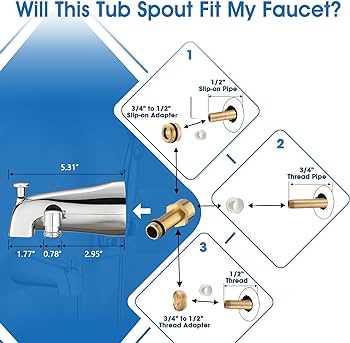 bathtub faucet parts diagram