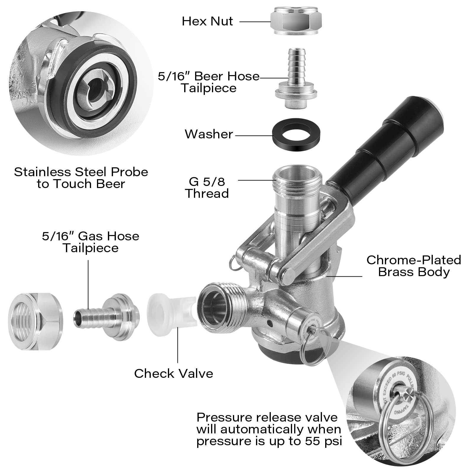 beer keg parts diagram