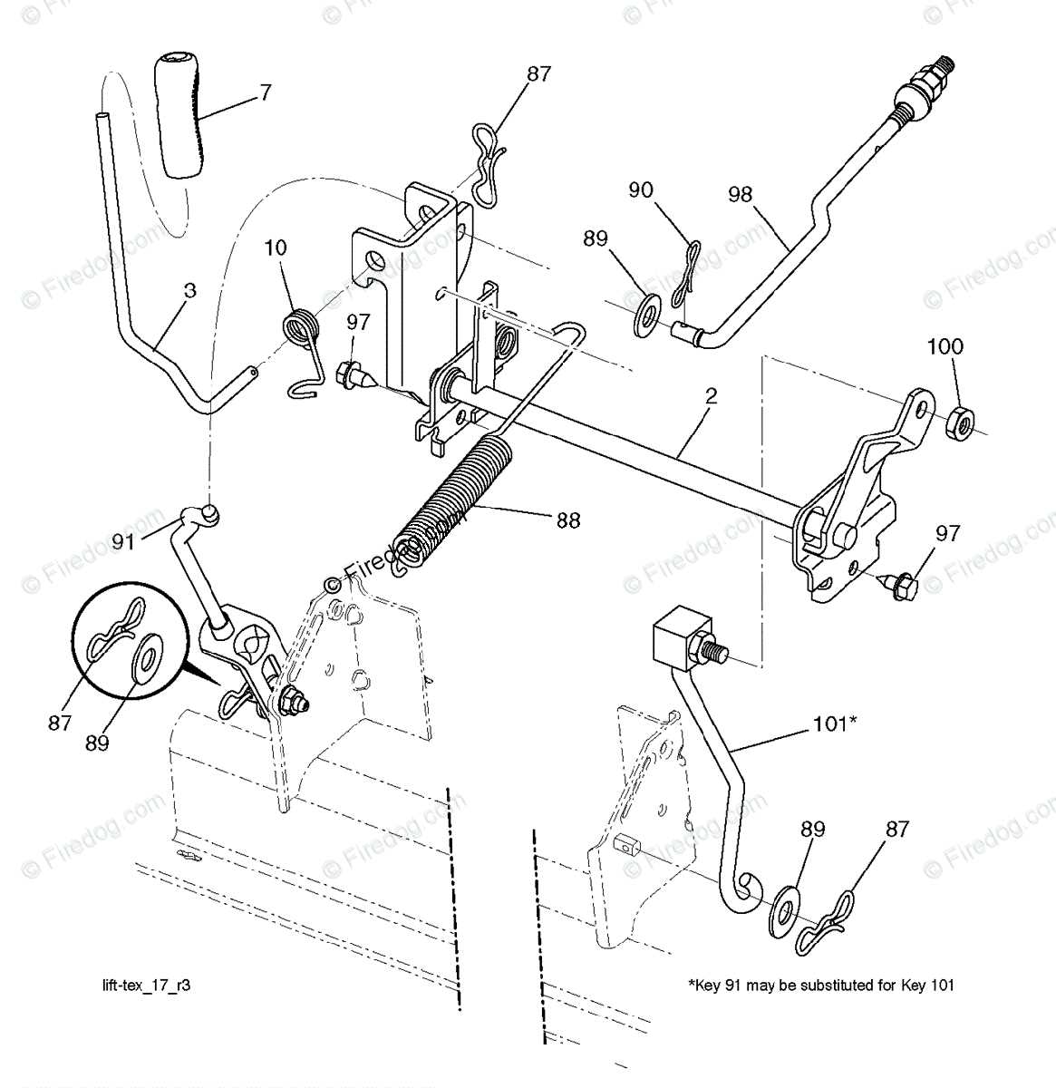 yth18542 parts diagram