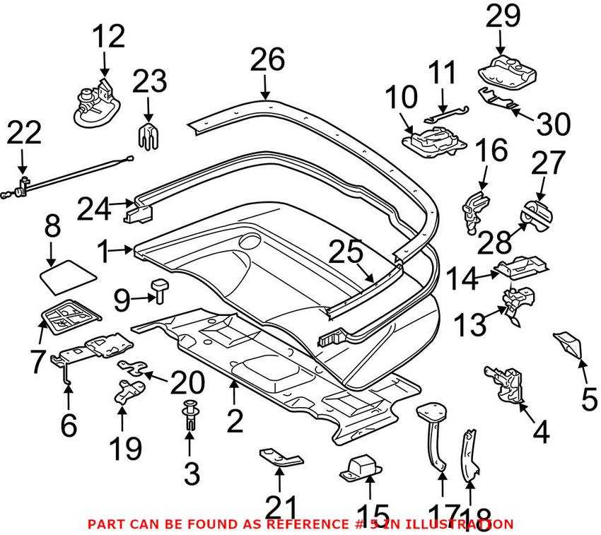 mercedes sl500 parts diagram