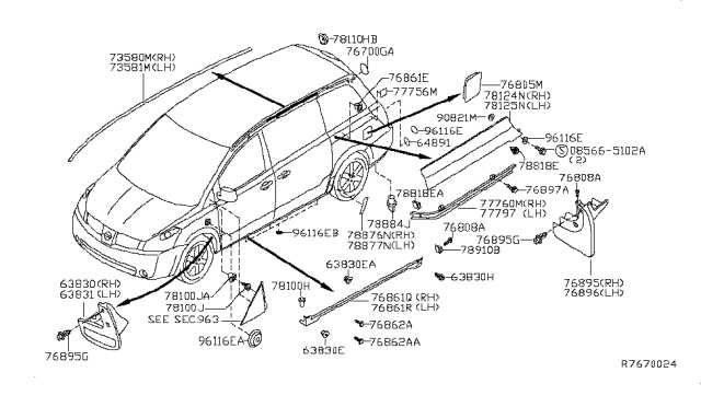 2007 nissan quest parts diagram