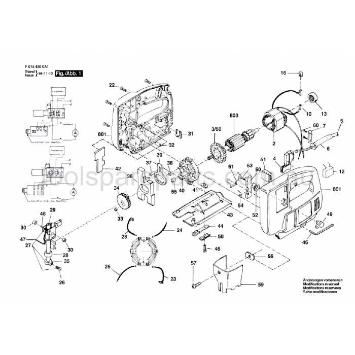 black and decker jigsaw parts diagram