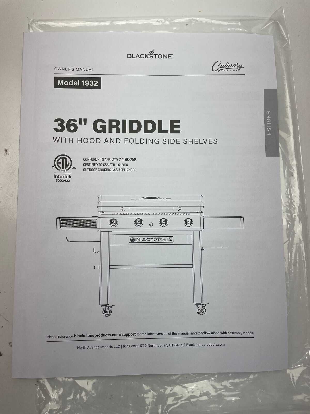 blackstone 36 griddle parts diagram