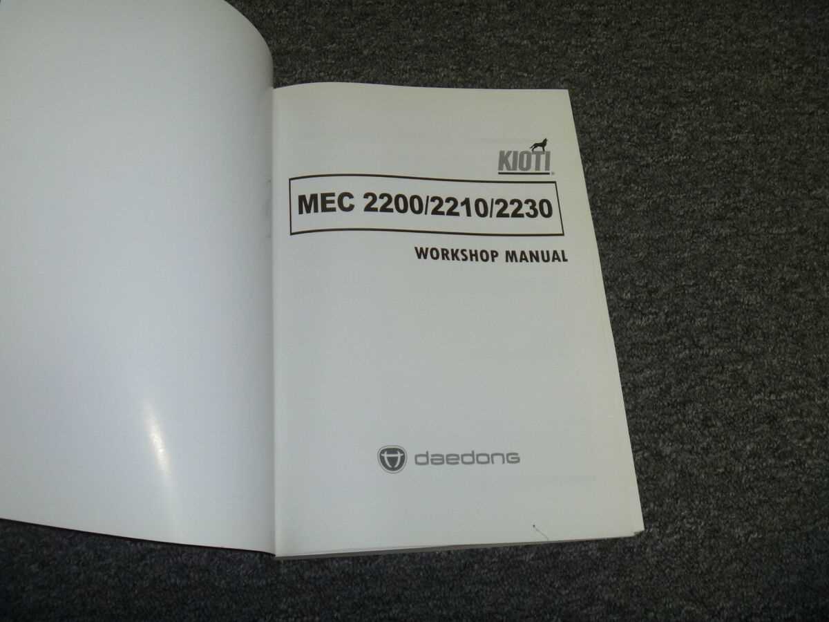 kioti mechron 2200 parts diagram