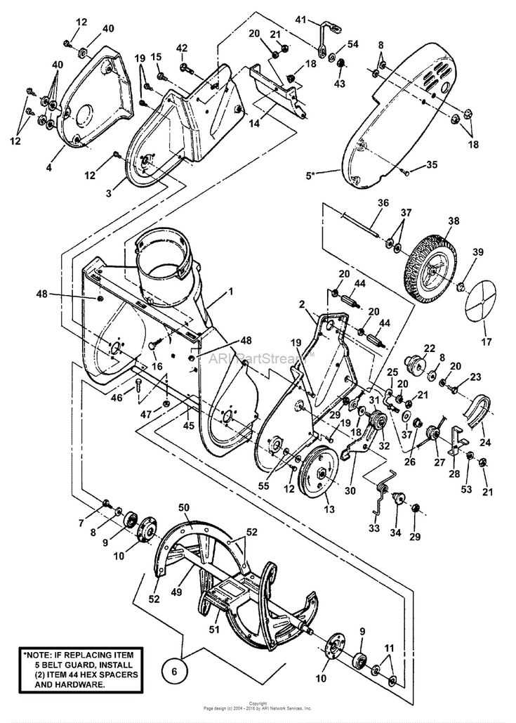 briggs and stratton snowblower parts diagram