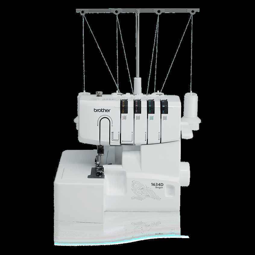 brother 1634d serger parts diagram
