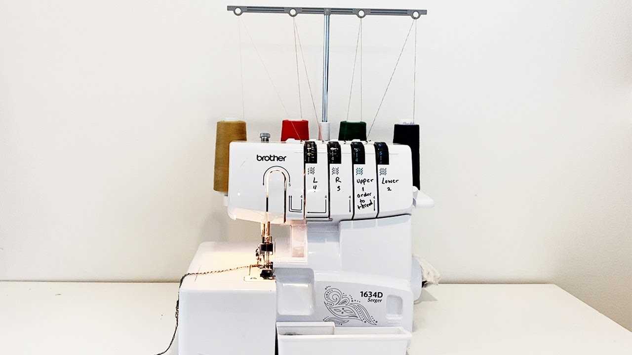 brother 1634d serger parts diagram