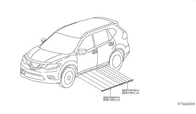 2018 nissan rogue body parts diagram