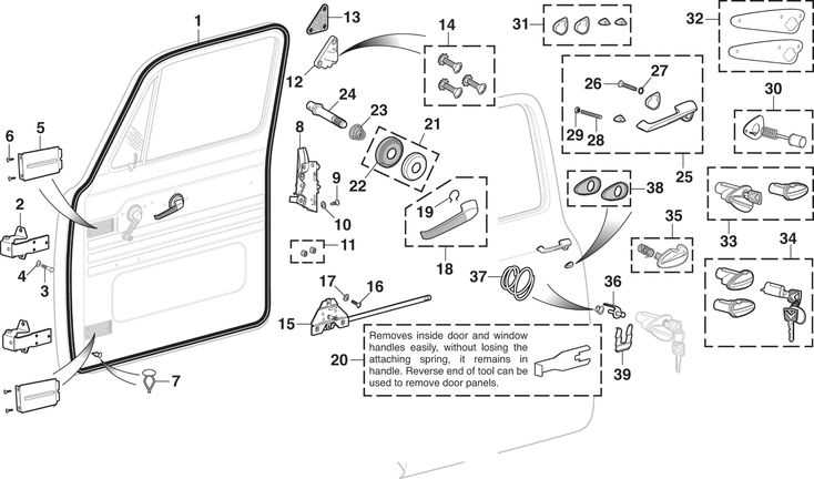 car door diagram parts