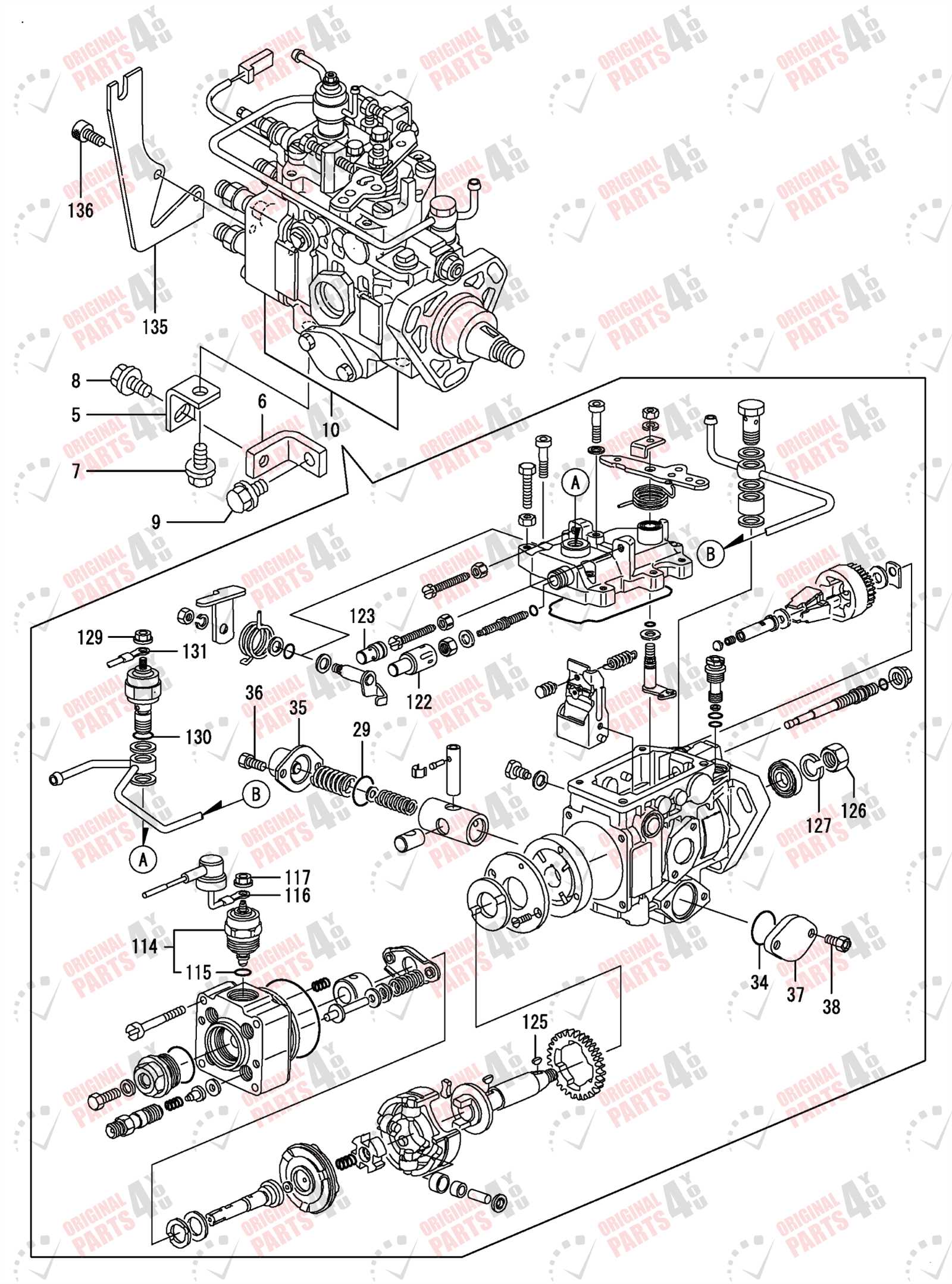 zexel injection pump parts diagram