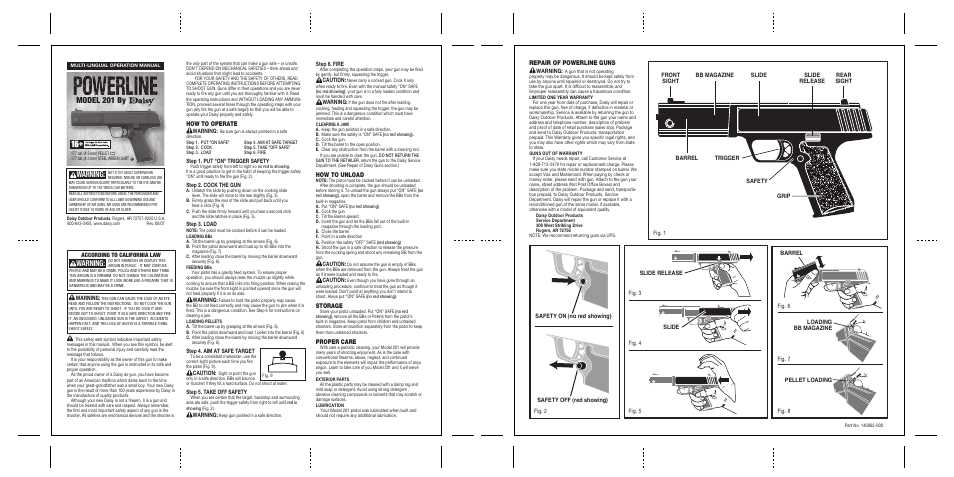 daisy powerline 415 parts diagram