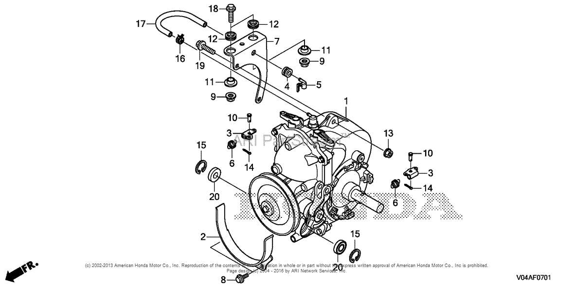 honda hs724 parts diagram