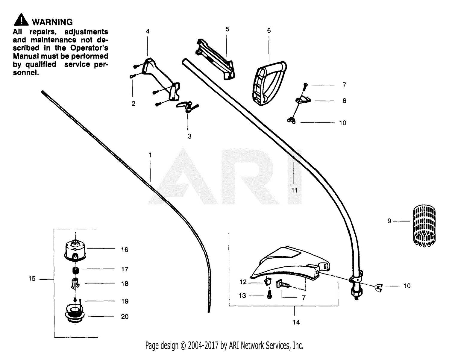 poulan wild thing parts diagram