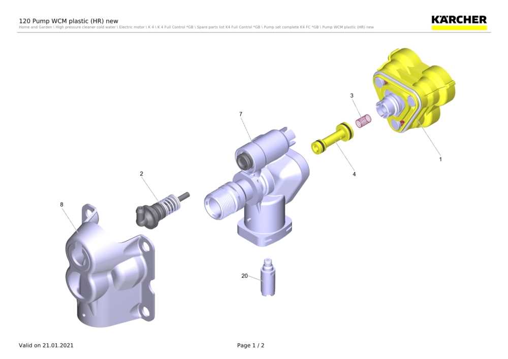 karcher k4 parts diagram