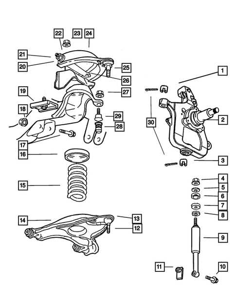 dodge ram 2500 front end parts diagram