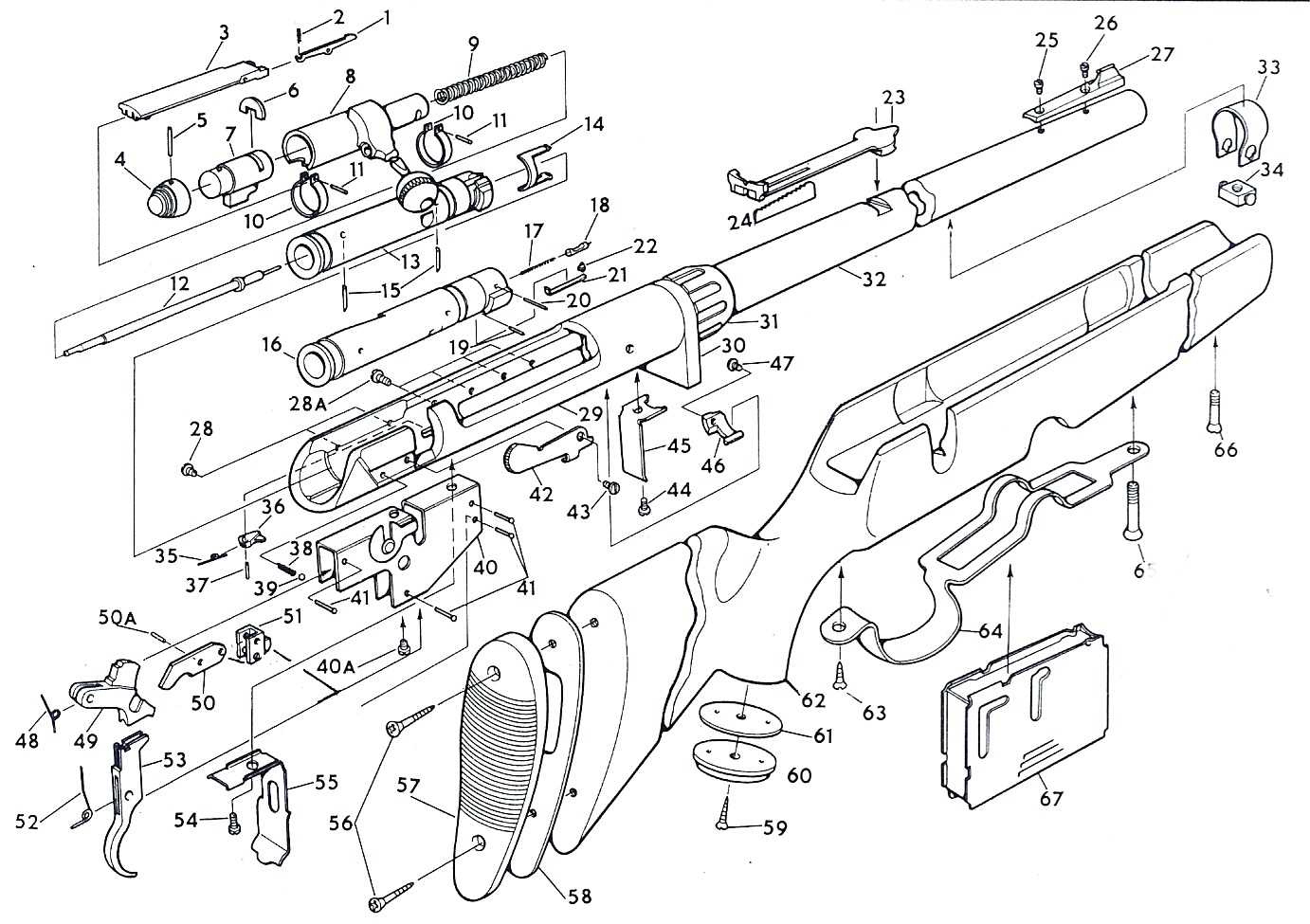 savage 340 parts diagram