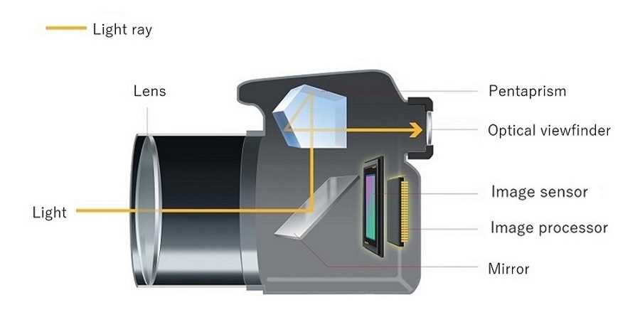 slr camera parts diagram