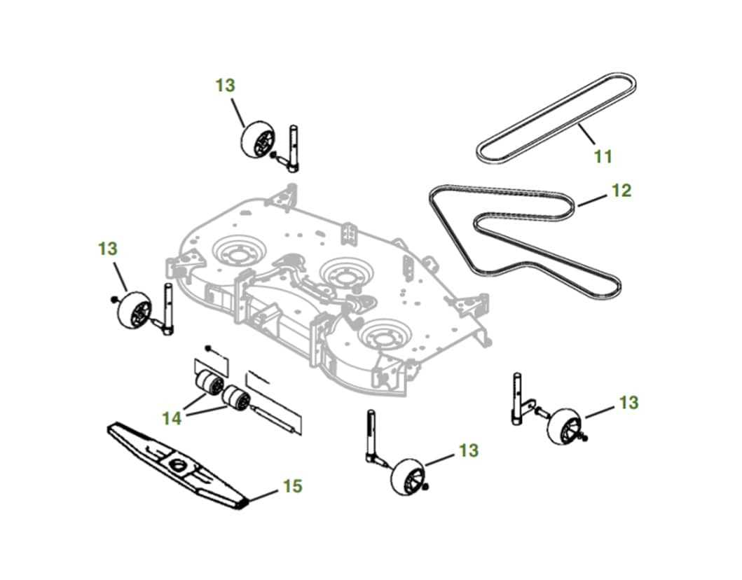 john deere 42 mower deck parts diagram