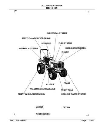 kubota b2410 parts diagram