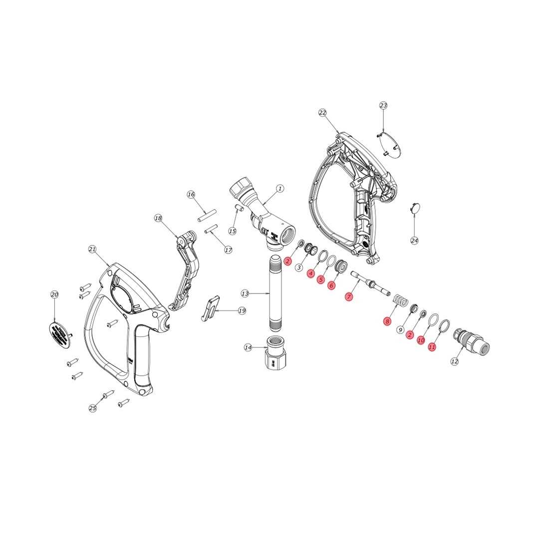 pressure washer gun parts diagram