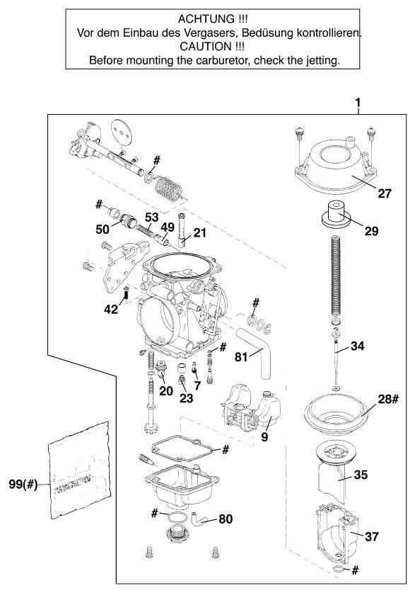 mikuni carb parts diagram