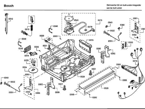 bosch 800 dishwasher parts diagram
